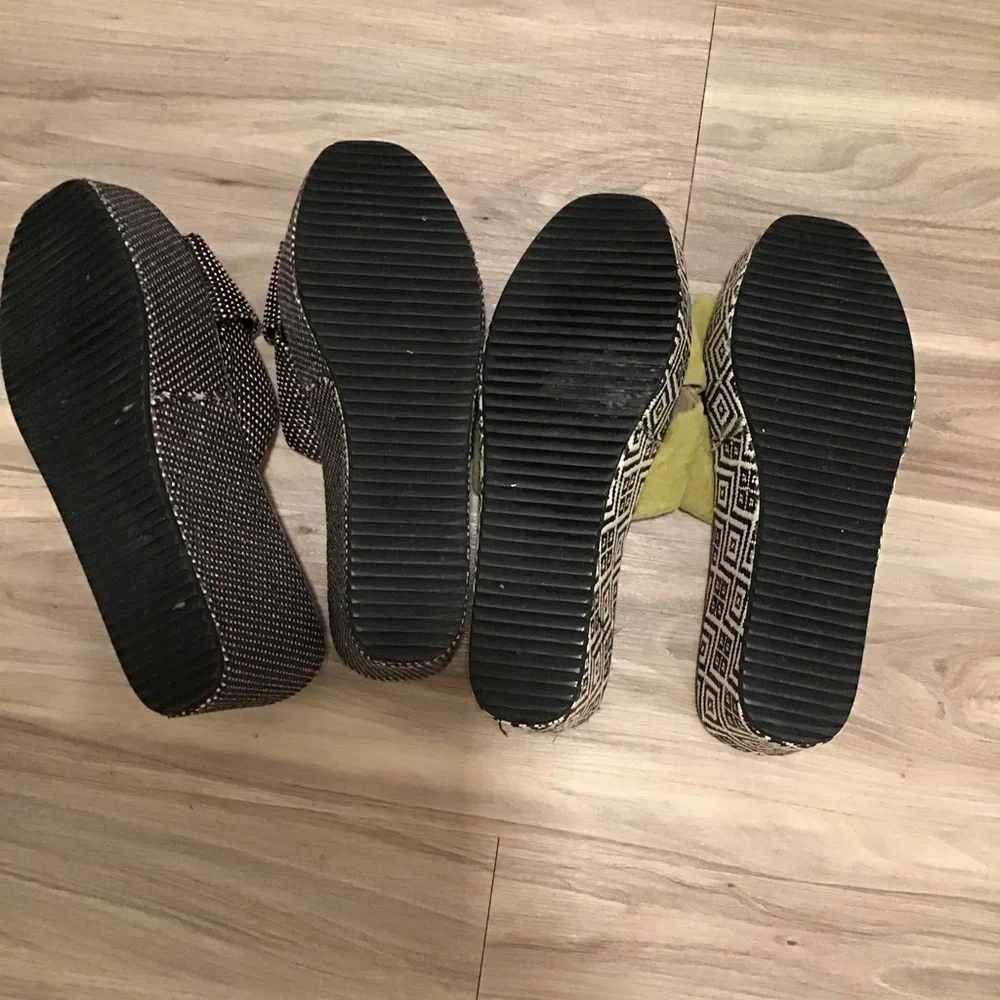 Coconuts by Matisse Platform Slide Sandals Size 9M Bundle of 2 Gently Worn